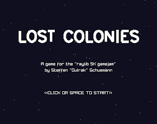Lost Colonies title screen